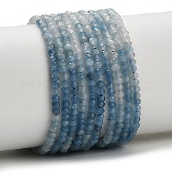 Natürliche teufelsblaue Aquamarin-Perlenstränge&nbsp;G-NH0072-A01-01