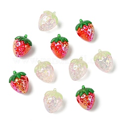 20 шт. подвески из непрозрачного акрила с гальваническим покрытием 2 цветов&nbsp;PACR-CJ0001-43