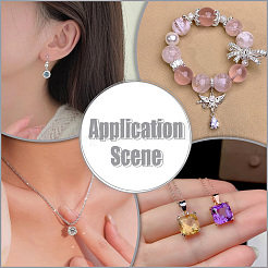 24 шт. латунных подвесок-кабошонов&nbsp;KK-PH0014-17B