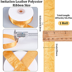 1 Rolle Kunstleder-Polyesterband&nbsp;DIY-CL0001-53B