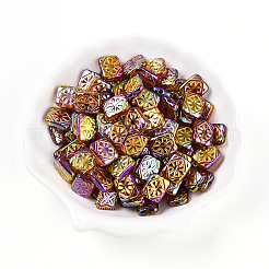 Переливающиеся непрозрачные акриловые бусины с УФ-покрытием&nbsp;OACR-T028-34