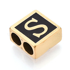 Barres d'espacement carrées en acier inoxydable 304 émaillé noir&nbsp;STAS-T073-58S-G