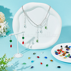 72шт 12 цвета стеклянный кулон&nbsp;PALLOY-PH01672