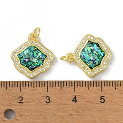 Латунные микро проложить кубического циркония подвески&nbsp;KK-A197-15G