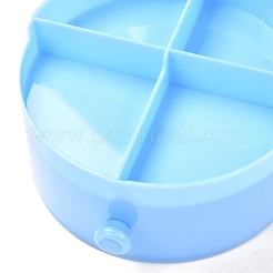 Scatole di gioielli in plastica rotonde&nbsp;OBOX-F006-07A