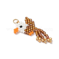 Подвески в виде птиц из стеклянных бусин&nbsp;PALLOY-MZ00920-03