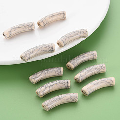 Непрозрачные акриловые бусины с краклеем&nbsp;MACR-S372-002N-006