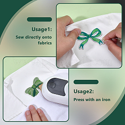 20 pieza de 4 estilos de parches de tela bordados de poliéster con lazo para coser&nbsp;PATC-FG0003-69