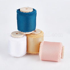 3 rotolo di nastro sfrangiato in raso di poliestere&nbsp;OCOR-DR0001-03D