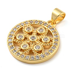 Стойки обшивки латунь микро проложить Циркон подвеску&nbsp;KK-C044-16G