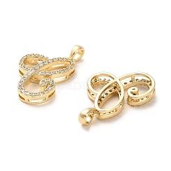 Латунные микро проложить кубического циркония подвески&nbsp;KK-K355-13G