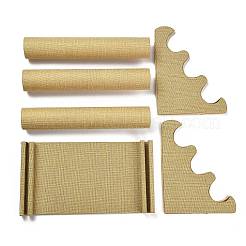 3-ярусные стенды для браслетов/браслетов из льняной ткани&nbsp;LS-BDIS-C001-01A