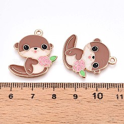 Pendentifs d'émail en alliage&nbsp;ENAM-T022-02E-02