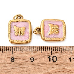 Подвески из нержавеющей стали 304 с эмалью&nbsp;STAS-U061-37G-A03