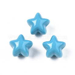 Непрозрачные акриловые бусины&nbsp;X-MACR-N009-009