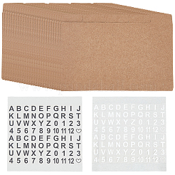 25 лист прямоугольной бумаги разделители для папок&nbsp;AJEW-CP0009-51