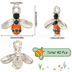 40 шт. Подвески из сплава с эмалью&nbsp;FIND-SC0007-62