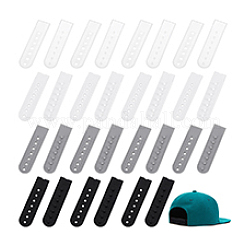 40шт. 4-х цветный пластиковый ремешок с 7 отверстиями&nbsp;FIND-PH0027-58