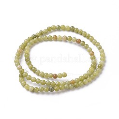 Natürliche chinesische Jade/südliche Jade Perlen Stränge&nbsp;G-G735-38-4mm
