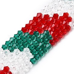 Прозрачный градиент цвета стеклянные бусины пряди&nbsp;GLAA-F131-01A-03