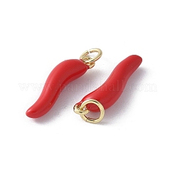 Pendentifs d'émail en laiton &nbsp;KK-D336-05G-05