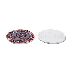 Gros pendentifs en bois imprimés&nbsp;WOOD-S042-M