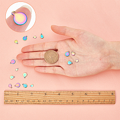 40 шт. 4 размера подвески из нержавеющей стали 304 с вакуумным покрытием PVD&nbsp;STAS-SC0002-32MC