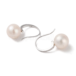 Orecchini pendenti in argento sterling anti-ossidazione&nbsp;EJEW-C087-05D-P