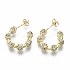 Латунные микро проложить серьги стержня кубического циркония&nbsp;KK-R137-029A-NF