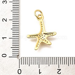 Латунные микропаве прозрачные подвески с фианитом&nbsp;KK-Q040-01E-G