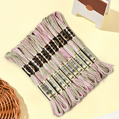 10 моток двухслойной полиэфирной нити для вышивания&nbsp;OCOR-CY0003-16C