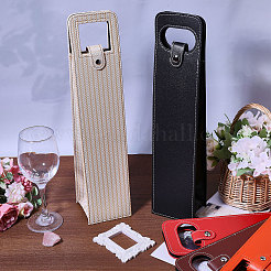 6 stücke 6 arten tragbare pu leder einzelne wein flasche tote tragetaschen&nbsp;CON-CA0001-029