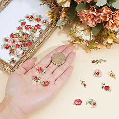 40шт 10 стиля подвески из сплава с эмалью&nbsp;ENAM-ME0001-59