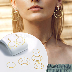 240шт 8 стильных латунных соединительных кольца&nbsp;FIND-CA0006-05G