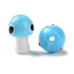 Fatti a mano a lume perle di malocchio&nbsp;LAMP-D018-01G