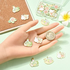 20шт 4 стиля подвески из сплава с эмалью&nbsp;ENAM-YW0004-95