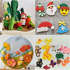 Прямоугольные листы полиэфирной ткани&nbsp;DIY-WH0430-934