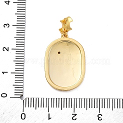 Ottone micro spianare pendenti zirconi&nbsp;KK-V009-10G