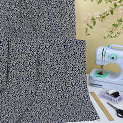 Хлопчатобумажная ткань с рисунком в виде облаков&nbsp;AJEW-WH0314-975C