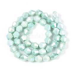 Антикоррозийные гальванические стеклянные бусины&nbsp;LS-GLAA-T025-8mm-13K