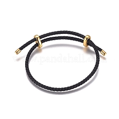 Verstellbare 304 Edelstahldrahtseil-Armbänder zur Herstellung&nbsp;AJEW-D047-01G-A01