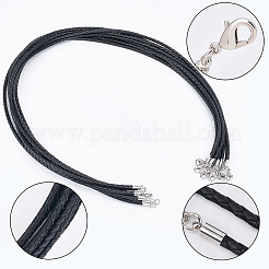 10 шт. 3 мм круглые плетеные кожаные шнуры&nbsp;NCOR-CL0001-01B