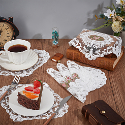 Tischset aus Polyester mit Stickerei&nbsp;AJEW-WH0314-710B