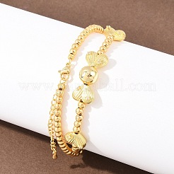 Женское ожерелье-нагрудник из латуни с микропаве из прозрачных кубических цирконий в форме сердца&nbsp;NJEW-F364-08G