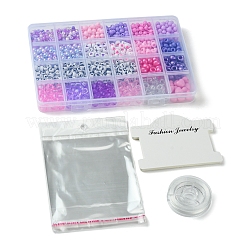 Наборы для изготовления браслетов из акриловых и пластиковых бусин своими руками&nbsp;DIY-FS0006-47