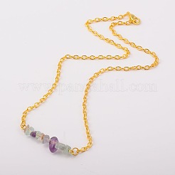 Colliers avec pendentif en pierres précieuses naturelles&nbsp;X-NJEW-JN00915