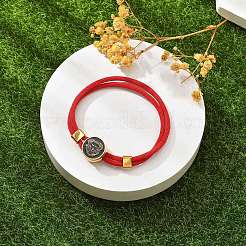 Mehrreihige Armbänder aus Nylonkordeln mit Sternbild&nbsp;BJEW-U016-01B-11