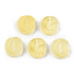 Perle di vetro verniciate a spruzzo trasparente&nbsp;GLAA-N035-036-C05