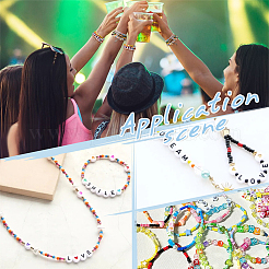 DIY-Sets zum Basteln von Glas- und Acrylperlen sowie Bettelarmbändern aus Edelstahl&nbsp;DIY-PH0029-20