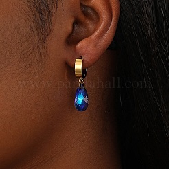 Серьги-кольца с кубическим цирконием&nbsp;HL3316-1